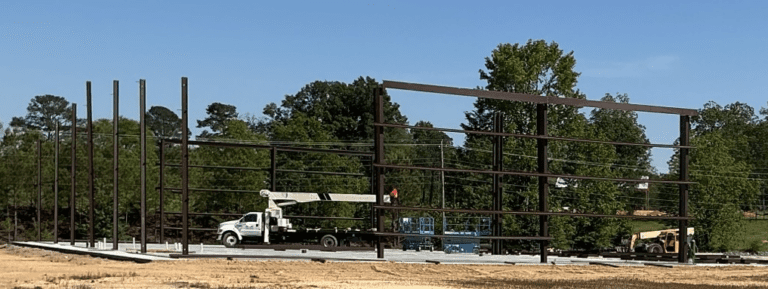 2026 PLR Corporate Hangar Steel Erection Commences